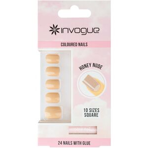 Invogue Faux-ongles Colorés Carré Accessoires