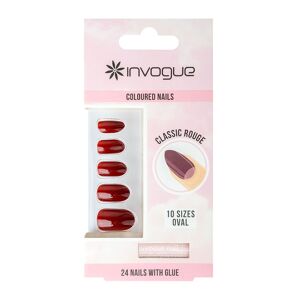 Invogue Faux-ongles Colorés Ovale Accessoires