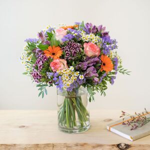 Interflora Bouquet de fleurs Rhapsodie : rose, germinis et fleurs variees multicolores