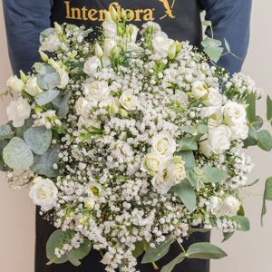 Le bouquet souvenir du fleuriste - blanc - Livraison de fleurs deuil - Interflora