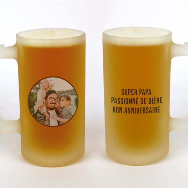 Verre à bière chope personnalisé - Interflora - Livraison de cadeaux personnalisés