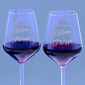 Interflora Duo de verres à vin - Interflora - Livraison de cadeaux personnalisés