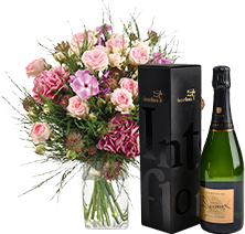 Interflora Velours et son champagne Devaux