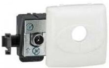 LEGRAND Prise TV simple - mâle - appareillage saillie composable - blanc LEGRAND Prise TV simple - mâle - appareillage saillie composable - blanc