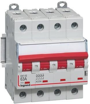 LEGRAND Interrupteur-sectionneur DX³-IS à déclenchement 4P 400V~ - 63A - 4 modules LEGRAND Interrupteur-sectionneur DX³-IS à déclenchement 4P 400V~ - 63A - 4 modules