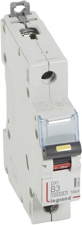 LEGRAND Disjoncteur DX³ 10000 - 16kA - 1P 230V~ à 400V~ - 3A - courbe B - 1 module LEGRAND Disjoncteur DX³ 10000 - 16kA - 1P 230V~ à 400V~ - 3A - courbe B - 1 module