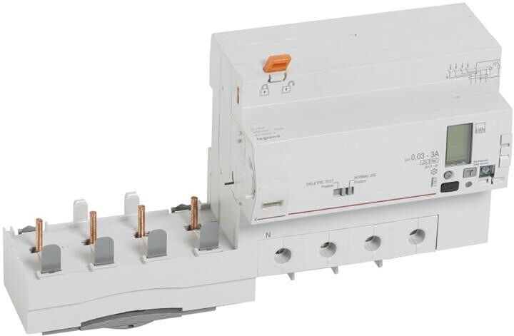 LEGRAND Bloc différentiel adaptable DX3 4P 400V~ - 63A avec compteur d'énergie - pour disj 1,5 module/pôle LEGRAND Bloc différentiel adaptable DX3 4P 400V~ - 63A avec compteur d'énergie - pour disj 1,5 module/pôle