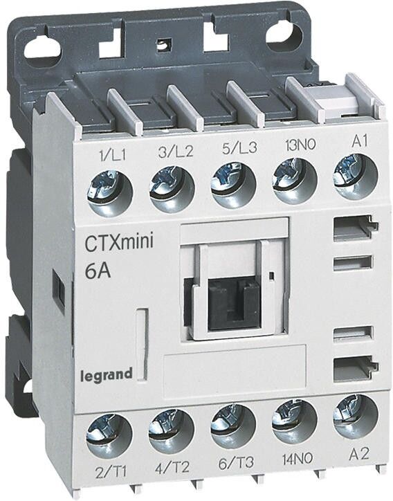 LEGRAND Mini-contacteur CTX³ 3 pôles 6A 1NO - tension de commande 24V~ LEGRAND Mini-contacteur CTX³ 3 pôles 6A 1NO - tension de commande 24V~