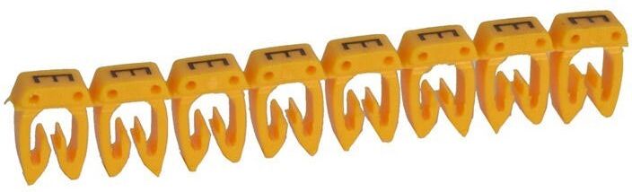 LEGRAND Repère CAB 3 pour filerie 0,5mm² à 1,5mm² - Lettre E - Emballage : 300 LEGRAND Repère CAB 3 pour filerie 0,5mm² à 1,5mm² - Lettre E - Emballage : 300