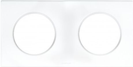 EUR'OHM Plaque carrée 2 postes SQUARE - Entraxe 71mm - Blanc EUR'OHM Plaque carrée 2 postes SQUARE - Entraxe 71mm - Blanc