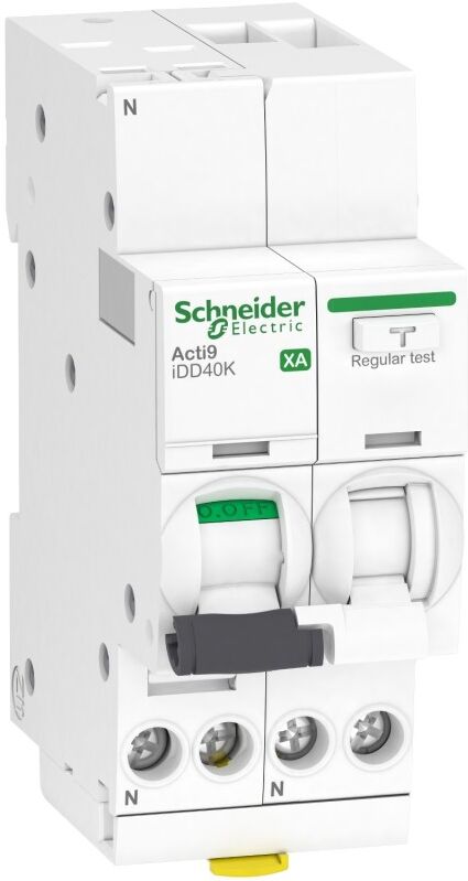 SCHNEIDER Disjoncteur différentiel Acti9 iDD40K XA auto - 1P+N - C - 10A - 4500A/4,5kA - 30mA - AC SCHNEIDER Disjoncteur différentiel Acti9 iDD40K XA auto - 1P+N - C - 10A - 4500A/4,5kA - 30mA - AC