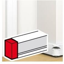 LEGRAND Embout pour goulotte Mosaic 50x145mm - blanc