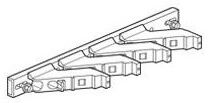 LEGRAND Support isolant pour armoire Altis - 1 barre cuivre 18x4mm, 25x5mm, 32x5mm, 50x5mm et 63x5mm par pôle jusqu'à 800A LEGRAND Support isolant pour armoire Altis - 1 barre cuivre 18x4mm, 25x5mm, 32x5mm, 50x5mm et 63x5mm par pôle jusqu'à 800A