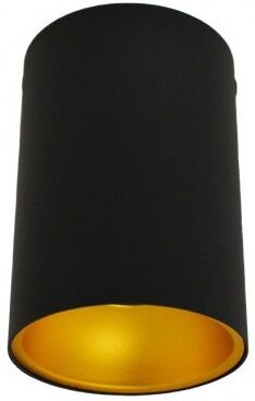 VISION EL Support de spot saillie GU10 cylindre noir / doré - (sans ampoule) VISION EL Support de spot saillie GU10 cylindre noir / doré - (sans ampoule)