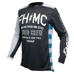 Maillot Fasthouse Grindhouse Cypher black silver