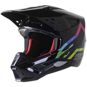 Casque cross Alpinestars SM-5 Compass Black Silver Hue Glossy