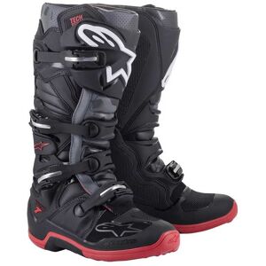 Bottes cross Alpinestars Tech 7 Black Cool Grey Red 2023