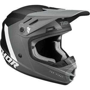 Casque cross Thor enfant Sector CHEV mat gris noir