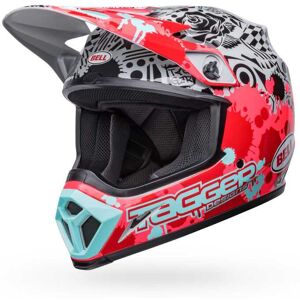 Casque cross Bell MX-9 Mips Tagger Splatter Rouge Gris 2023