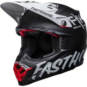 Casque cross Bell Moto-9S Flex Fasthouse Crew Matte black white 2023