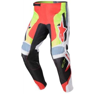 Pantalon Alpinestars Fluid Agent Noir Rouge Jaune fluo 2023