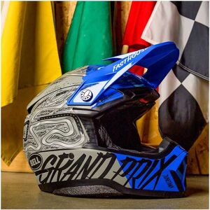 Casque cross Bell Moto-10 Spherical Fasthouse DID Mat Brillant bleu gris 2023