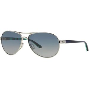 Oakley Feedback Polished Chrome lentilles grey gradient polarized