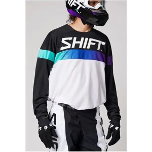 SHIFT Maillot Cross Shift White Label ULTRA blanc noir