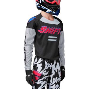 SHIFT Maillot Cross Shift Enfant White Label FLANK noir rose