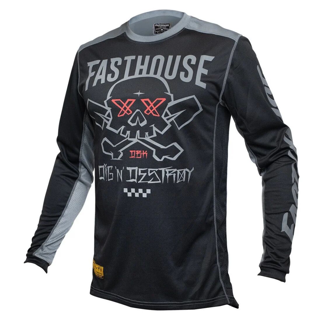 FASTHOUSE Maillot Fasthouse Grindhouse Twitch noir gris