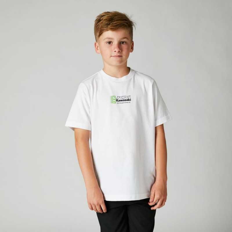 FOX Racing Tee-shirt Fox Enfant KAWASAKI blanc