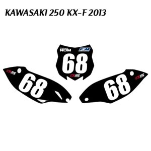 KAWASAKI Kit Plaques KX-F 250 Standard