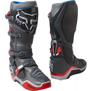 FOX Racing Bottes cross Fox Instinct gris rouge