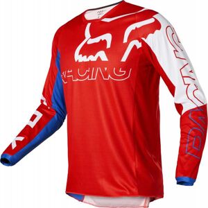 FOX Racing Maillot Fox 180 SKEW blanc rouge bleu