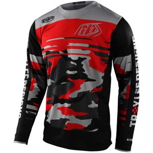 Maillot Troy lee designs GP Formula Camo noir rouge 2022