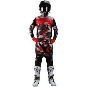 Tenue Troy lee designs GP Formula Camo noir rouge