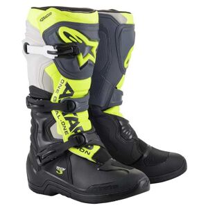 Bottes cross Alpinestars Tech 3 noir gris jaune fluo