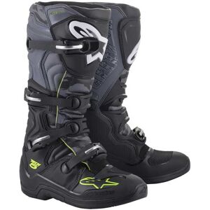 Bottes cross Alpinestars Tech 5 noir gris jaune fluo 2023