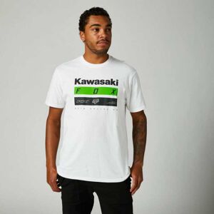 FOX Racing Tee-shirt Fox KAWASAKI Stripes Premium blanc