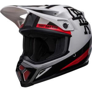 Casque cross Bell MX-9 Mips TWITCH Dirt Bike Kidz blanc noir 2023