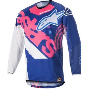 ALPINESTARS Maillot Alpinestars Techstars Venom bleu rose fluo blanc