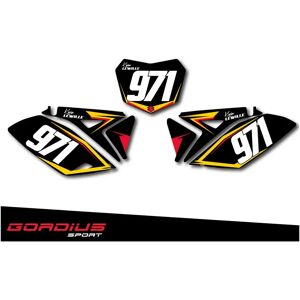 No Name Fonds de plaques SUZUKI RMZ Noir Jaune Rouge