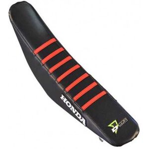 No Name Housse de selle D'COR HONDA CRF noire bandes rouges