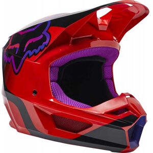 FOX Racing Casque cross Enfant Fox V1 VENZ rouge fluo