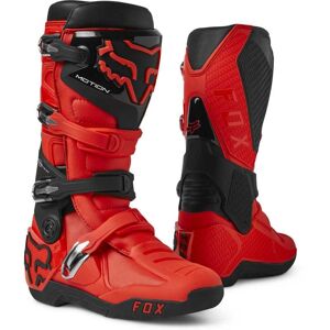 FOX Racing Bottes cross Fox Motion rouge fluo 2023