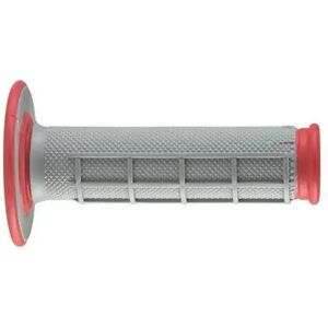 RENTHAL Poignées Renthal Dual Grip 50% gaufré gris rouge