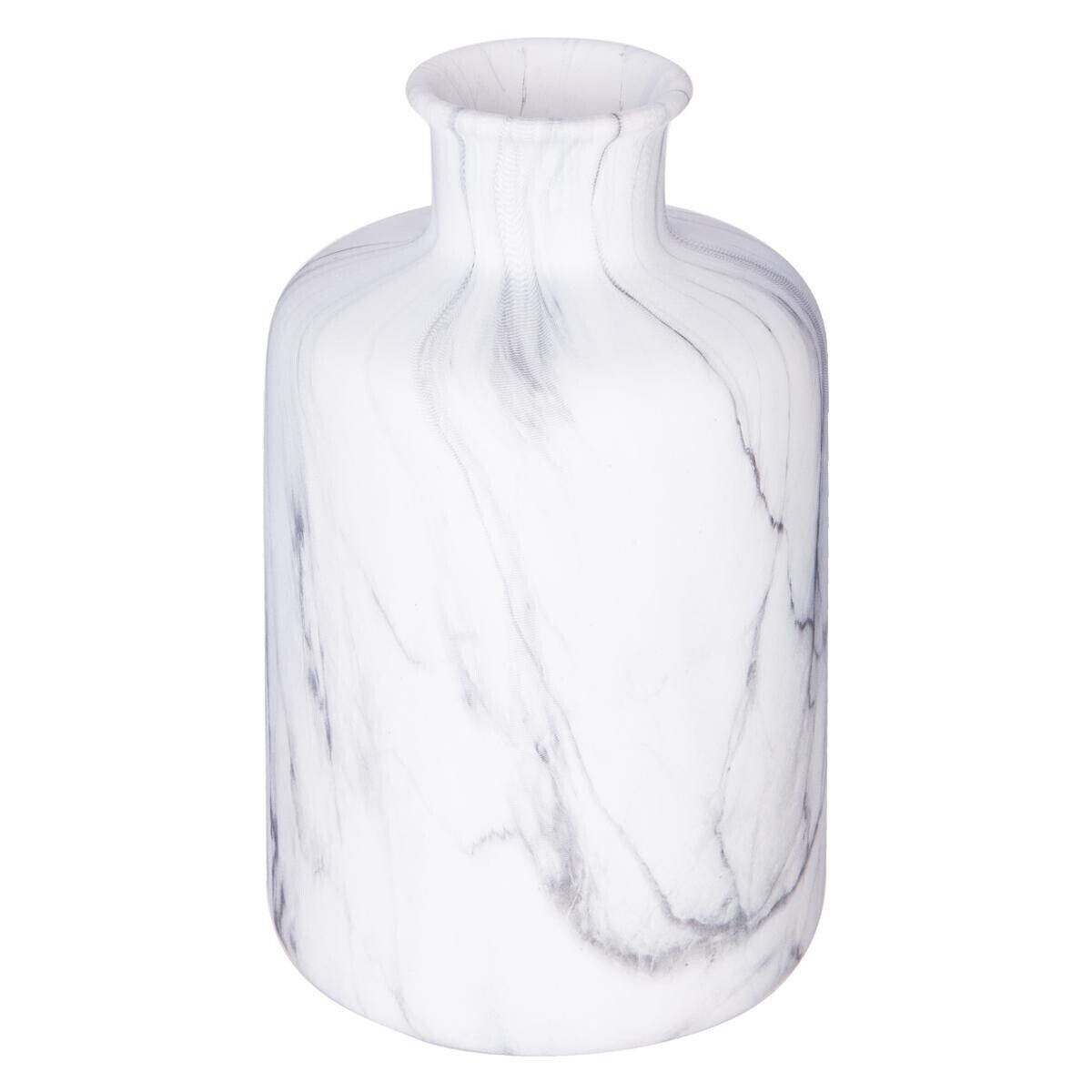 Atmosphera Vase, marbre Blanc, H.18 cm Atmosphera