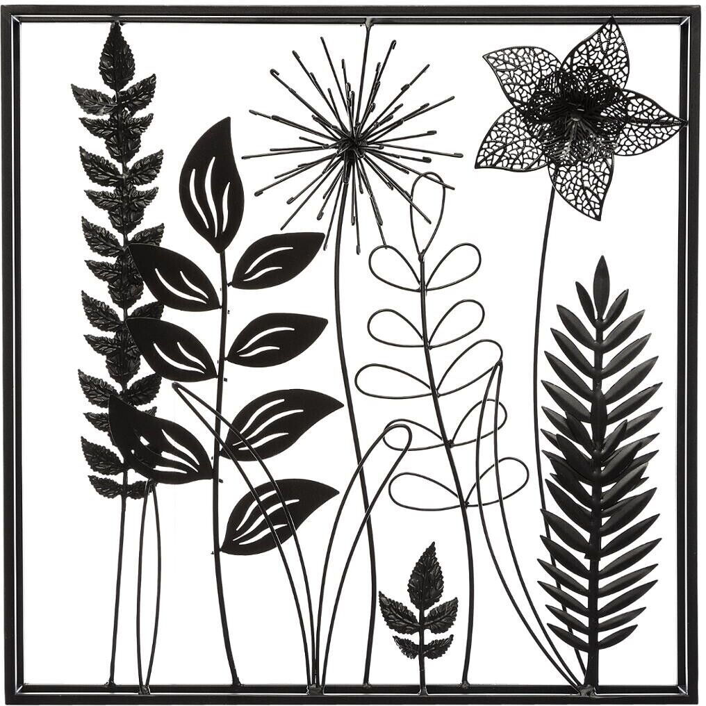 Atmosphera Déco murale "Feuilles", métal 40x40 cm Atmosphera Déco murale "Feuilles", métal 40x40 cm