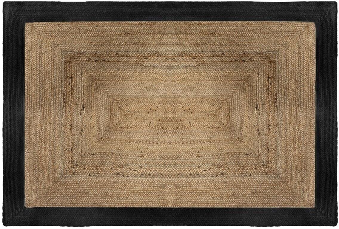 Atmosphera Tapis en jute bord noir 120x170 cm Atmosphera Tapis en jute bord noir 120x170 cm