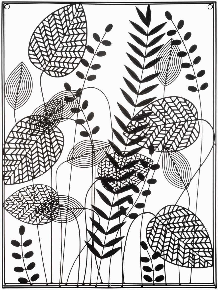 Atmosphera Déco murale "Feuilles", métal 61x80 cm Atmosphera Déco murale "Feuilles", métal 61x80 cm